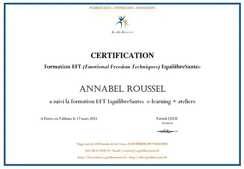 certification formation EFT