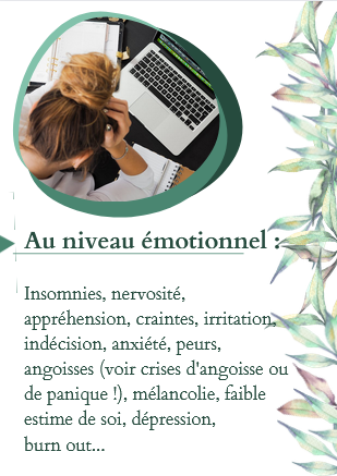 Effets du stress au niveau émotionnel